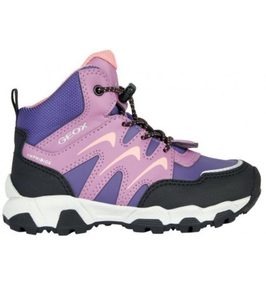 Kids Shoes Shoesissime Fall Boots | Geox Magnetar G.B J264Lb Purple