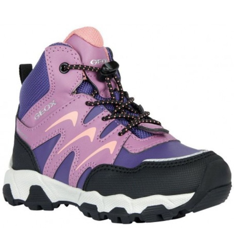 Kids Shoes Shoesissime Fall Boots | Geox Magnetar G.B J264Lb Purple