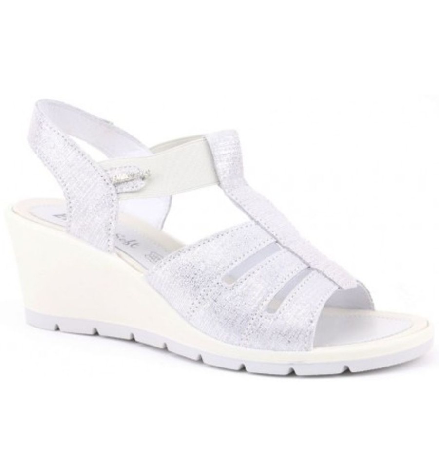 Women'S Shoes Shoesissime Sandals | Collections Bulle 12829 Silver Grey