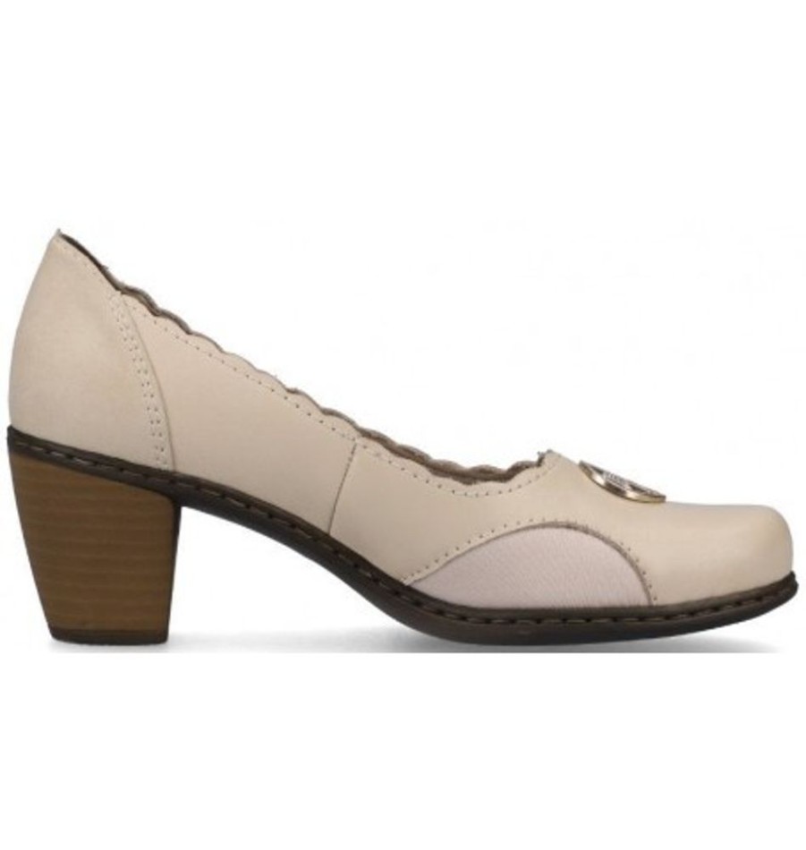 Women'S Shoes Shoesissime Shoes | Rieker 40910-80 Beige