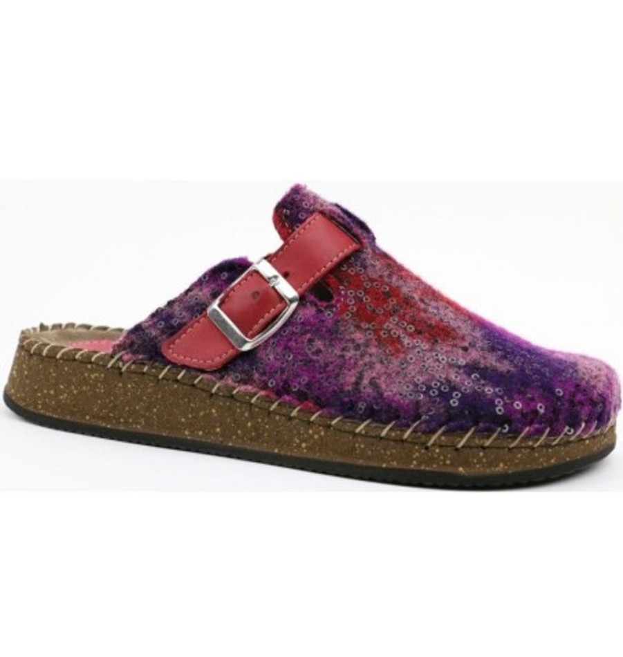 Women'S Shoes Shoesissime Slippers | Collections Bulle 2324-23010 Purple