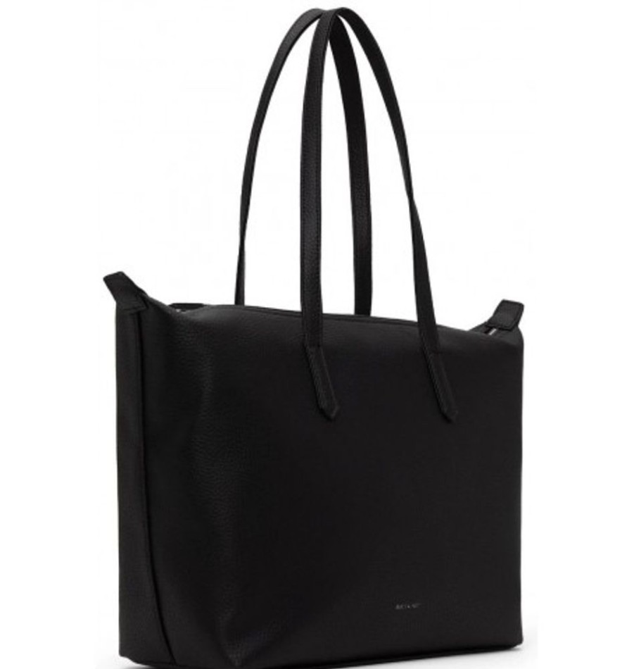 Accessories Shoesissime Handbags | Matt & Nat Abbi Vegan Tote Bag Black