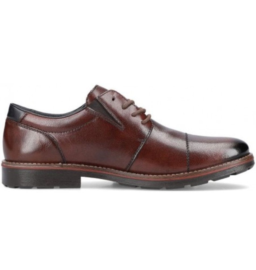 Men'S Shoes Shoesissime Dress Shoes With Laces | Rieker 15320-25 Brown