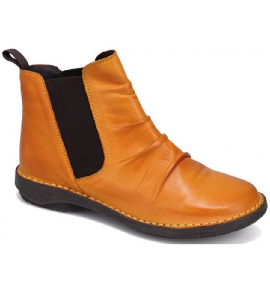 Women'S Shoes Shoesissime Fall Boots | Miz Mooz Priscilla 21524 Yellow Orange