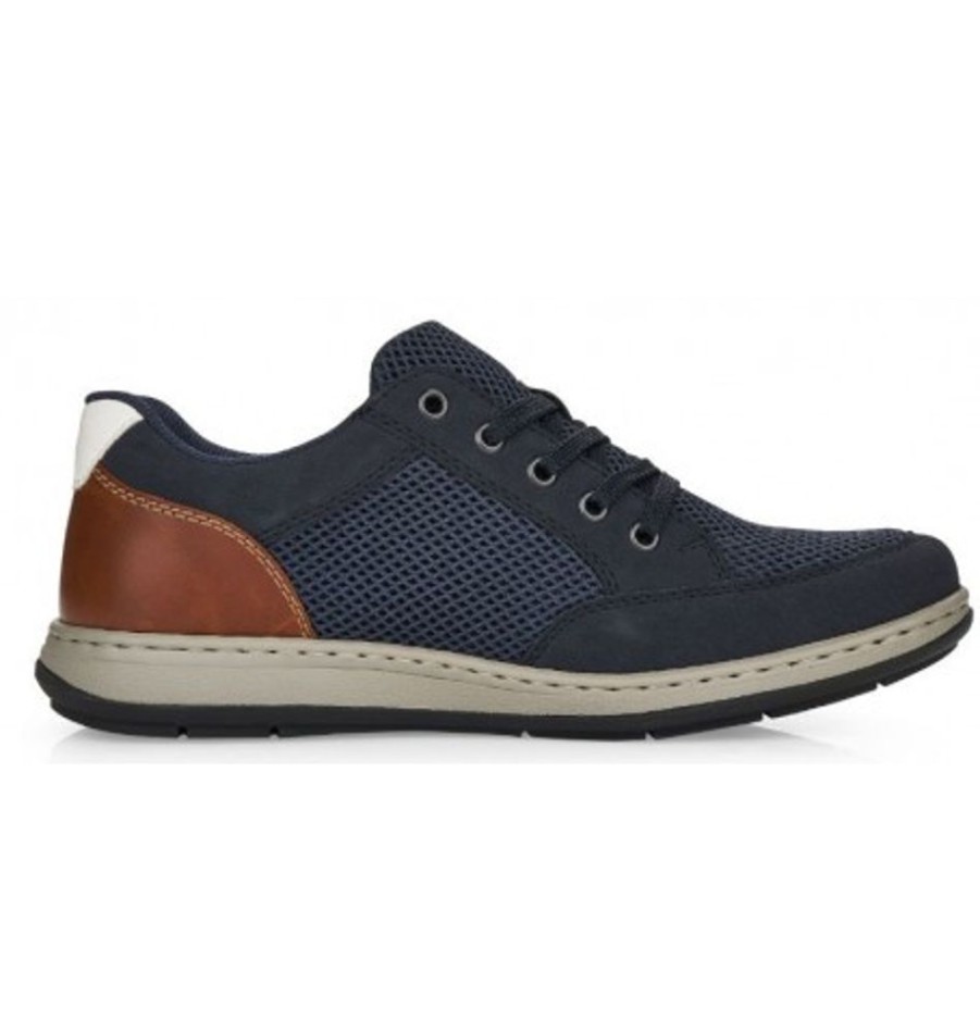 Men'S Shoes Shoesissime Casual Shoes | Rieker 17310-15 Blue