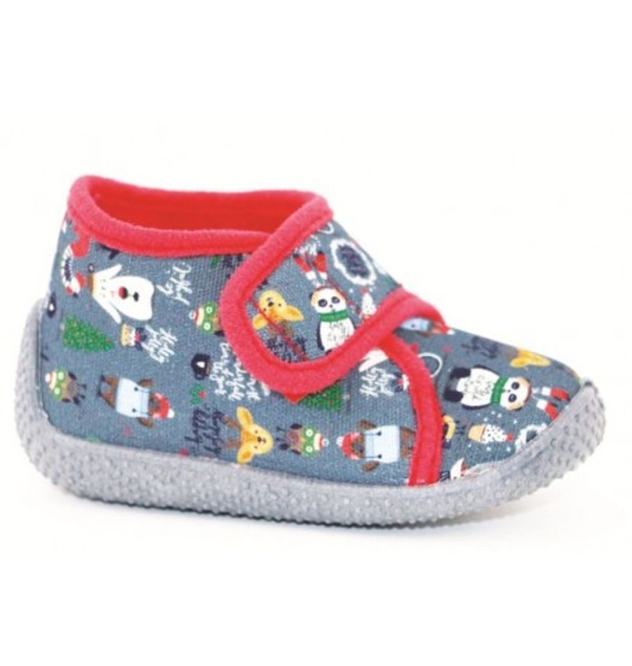 Kids Shoes Shoesissime Slippers | Lil Paolo Rocky Silver Grey