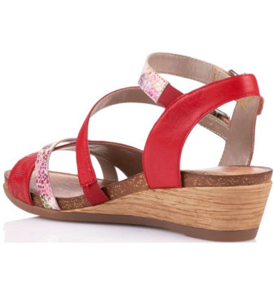 Women'S Shoes Shoesissime Sandals | Rieker - Remonte R4453 Red