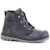 Kids Shoes Shoesissime Fall Boots | Palladium Pampa Hi Zipper Vl 25178 Black