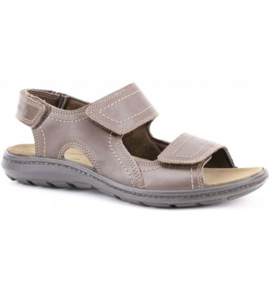 Men'S Shoes Shoesissime Sandals | Collections Bulle 12153 Brown