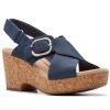 Women'S Shoes Shoesissime Sandals | Clarks Giselle Dove 26177146 Blue