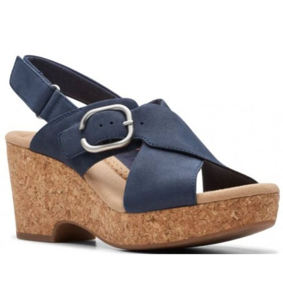 Women'S Shoes Shoesissime Sandals | Clarks Giselle Dove 26177146 Blue