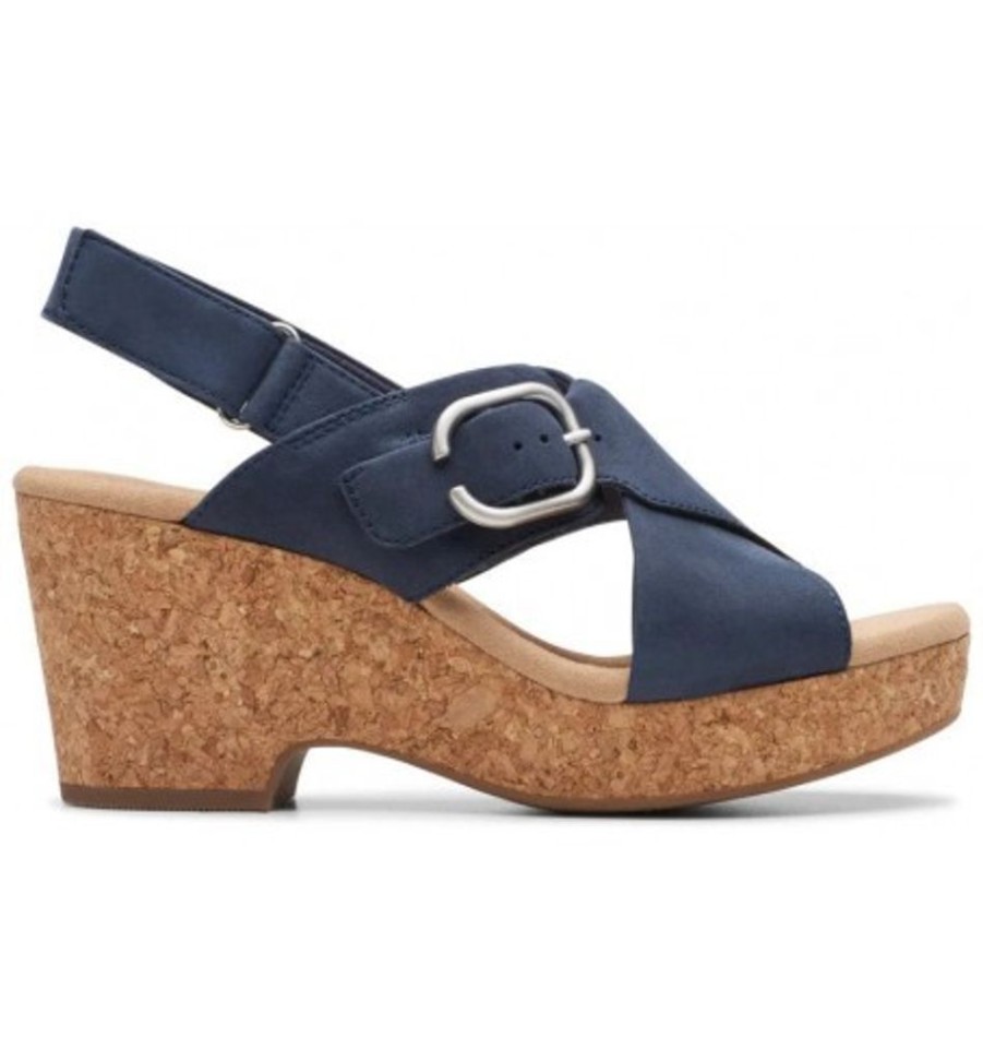 Women'S Shoes Shoesissime Sandals | Clarks Giselle Dove 26177146 Blue