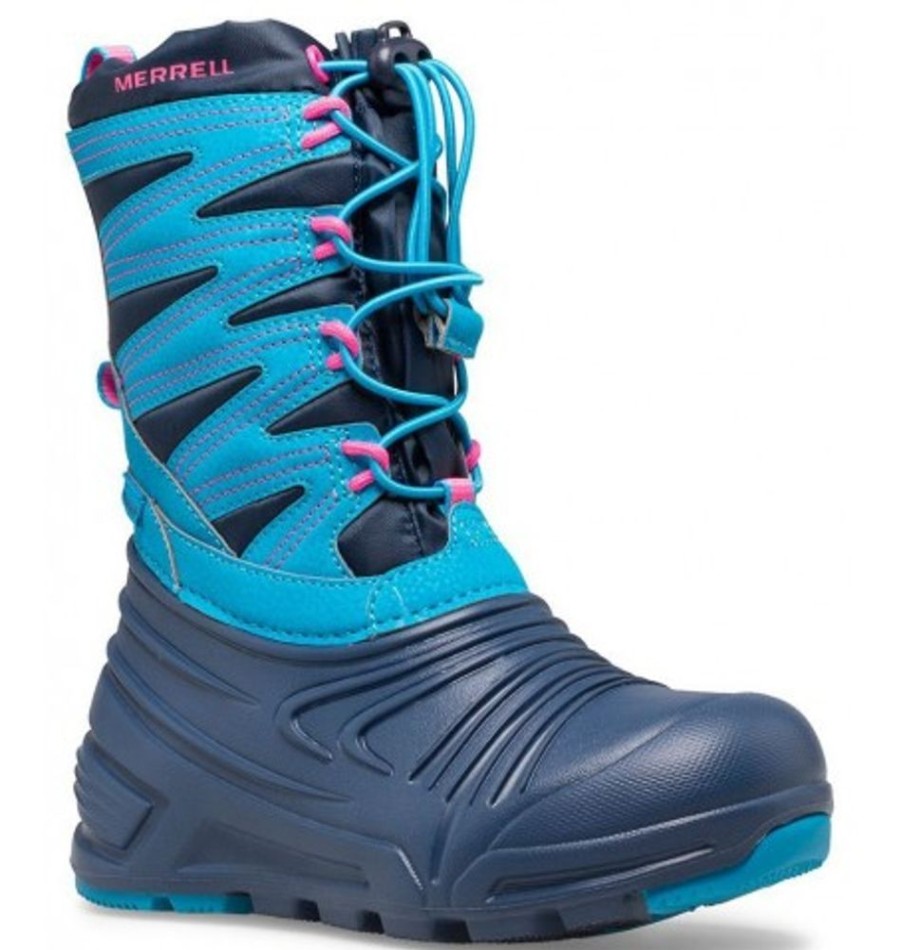 Kids Shoes Shoesissime Winter Boots | Merrell Snw Qst Lt 3.0 Wpf Mk165178 Blue