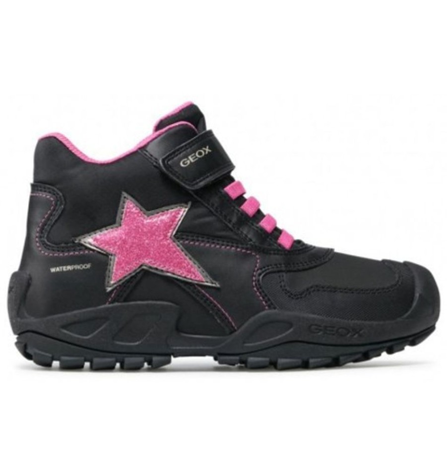 Kids Shoes Shoesissime Fall Boots | Geox N.Savage G.Wpf.A J16Cca Black