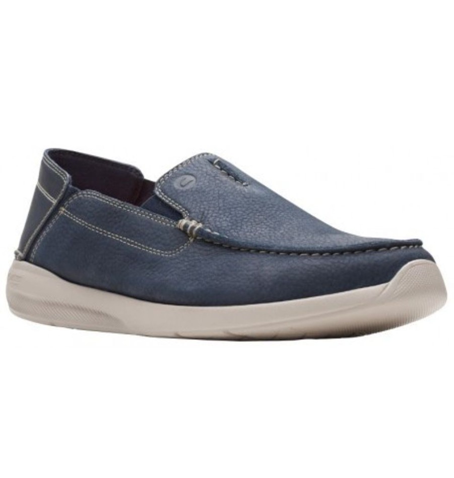 Men'S Shoes Shoesissime Casual Shoes | Clarks Gorwin Step 26164687 Blue