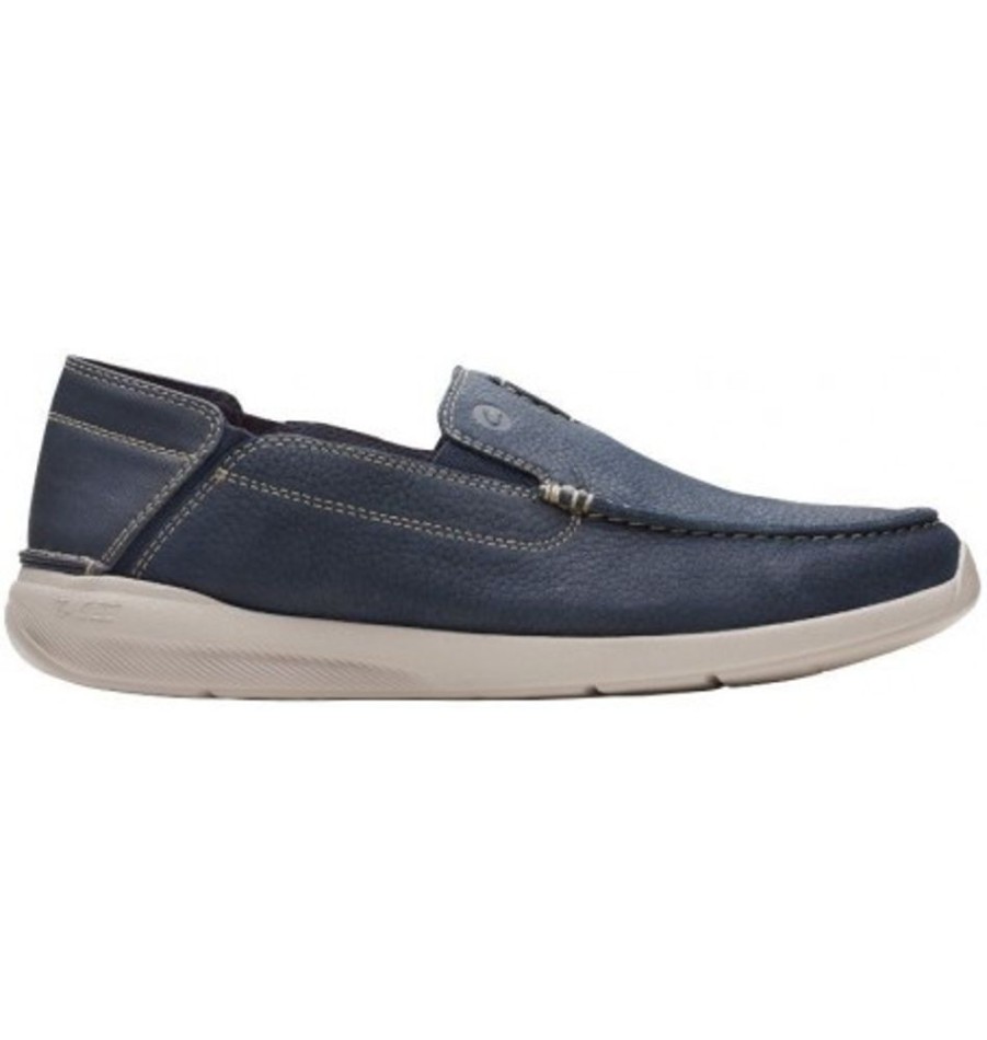 Men'S Shoes Shoesissime Casual Shoes | Clarks Gorwin Step 26164687 Blue