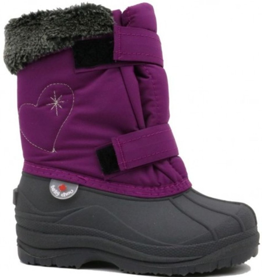 Kids Shoes Shoesissime Winter Boots | Hichaud Coeur Flocon 5502 Purple