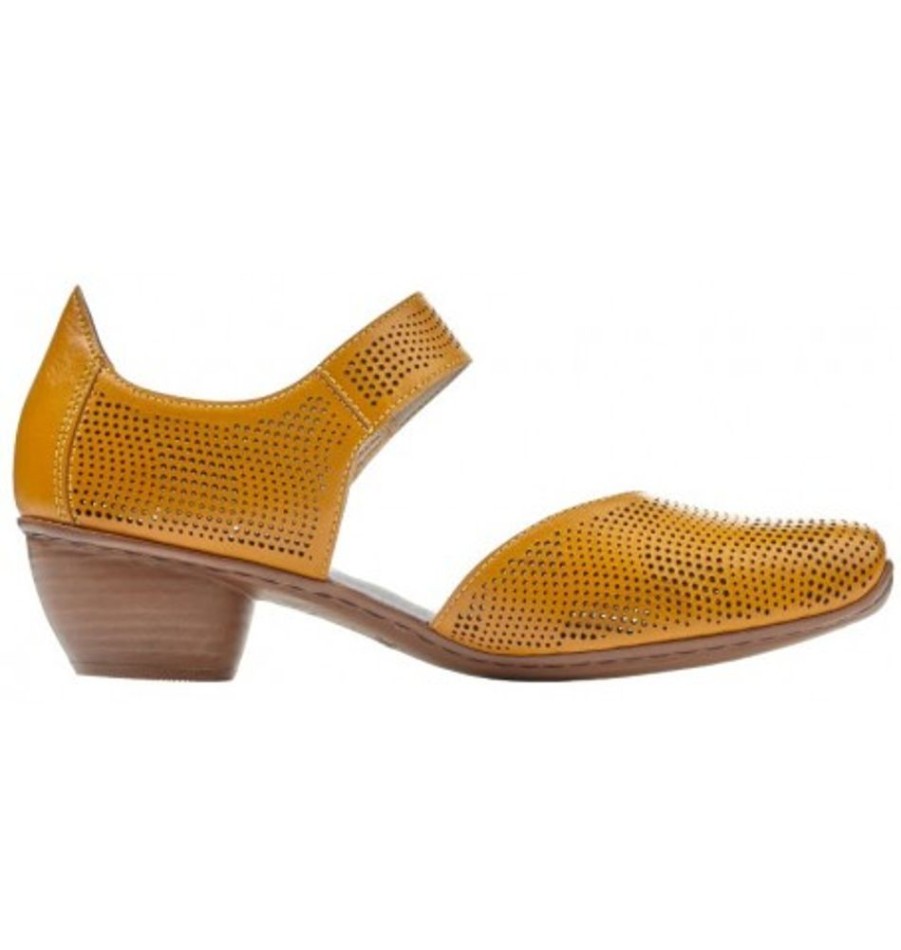 Women'S Shoes Shoesissime Shoes | Rieker 43767-68 Yellow Orange