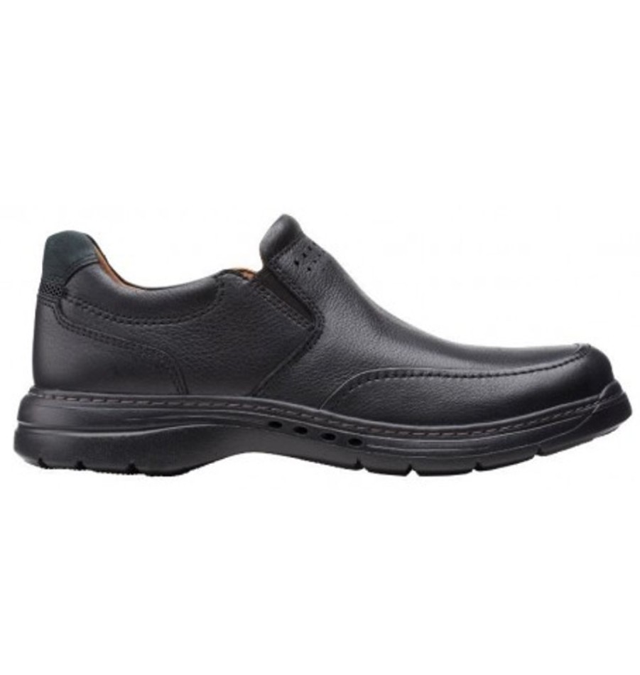 Men'S Shoes Shoesissime Dress Shoes Without Laces | Clarks Un Brawley Step 26151788 Black