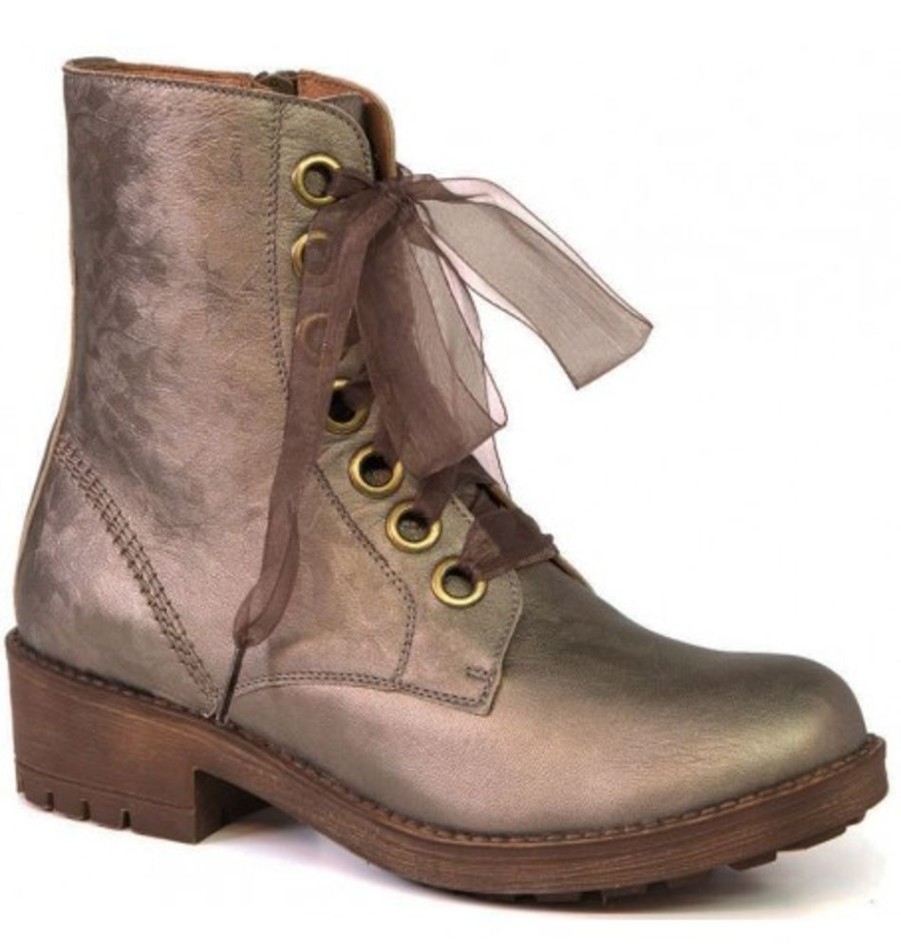 Women'S Shoes Shoesissime Fall Boots | Portofino Dy46923 Metallic Gold