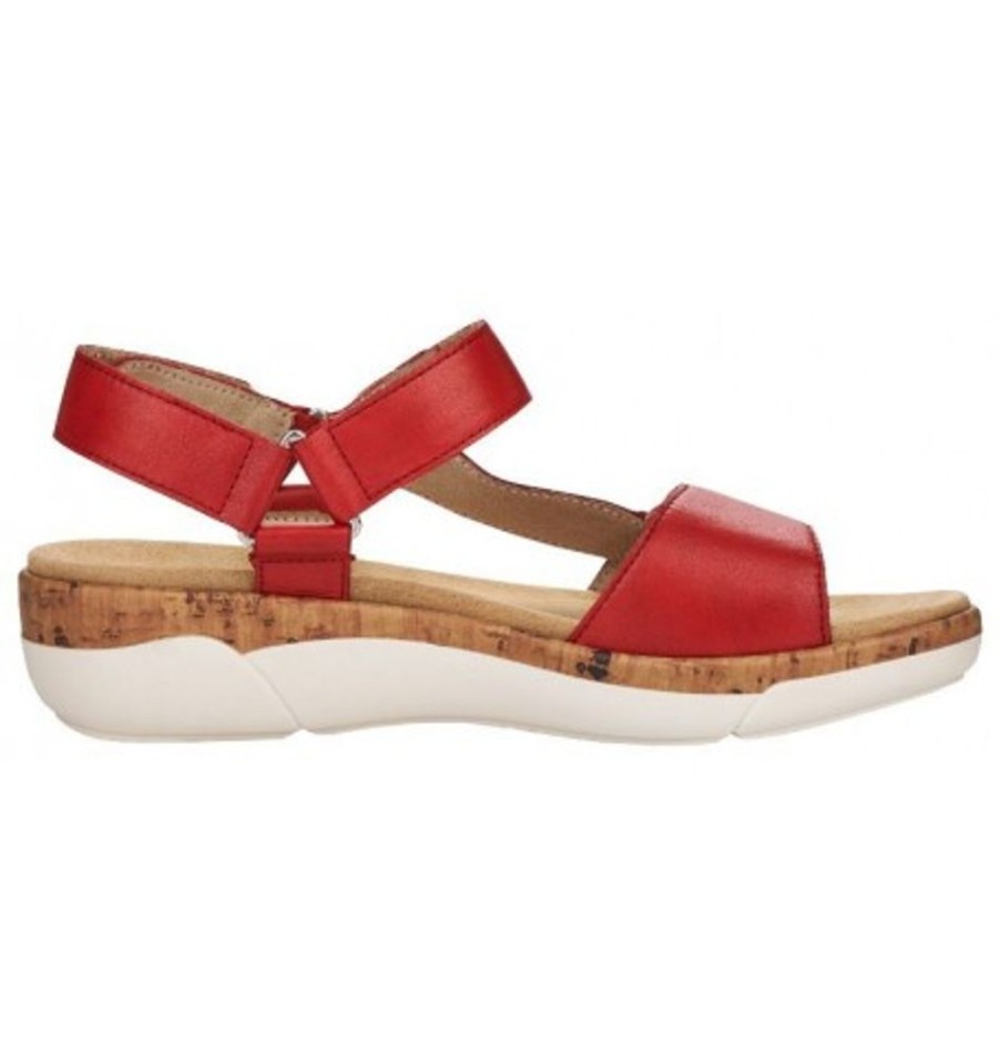 Women'S Shoes Shoesissime Sandals | Rieker - Remonte R6855-33 Red