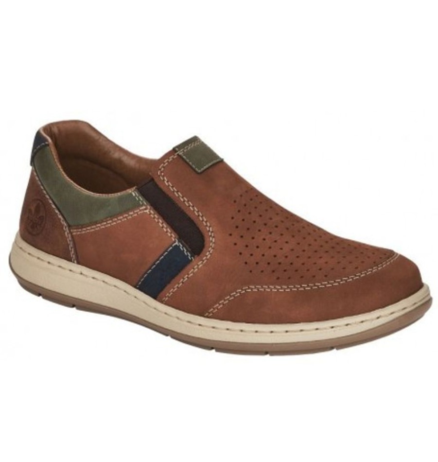 Men'S Shoes Shoesissime Casual Shoes | Rieker 17371-25 Tan