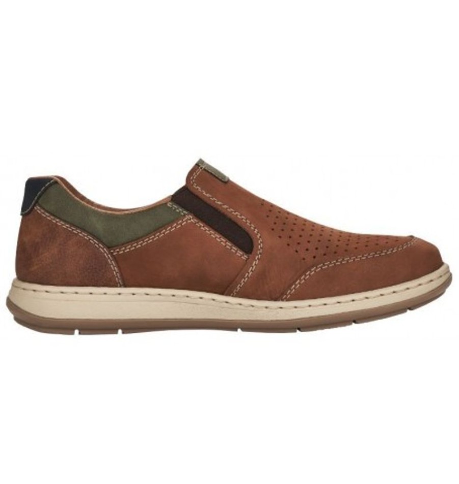 Men'S Shoes Shoesissime Casual Shoes | Rieker 17371-25 Tan