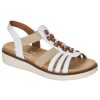 Women'S Shoes Shoesissime Sandals | Rieker - Remonte D2065-80 White