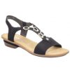 Women'S Shoes Shoesissime Sandals | Rieker 63453-00 Black