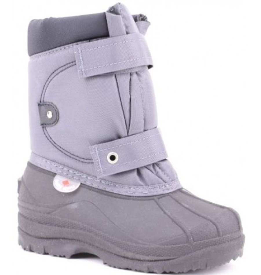 Kids Shoes Shoesissime Winter Boots | Hichaud 7577D Silver Grey