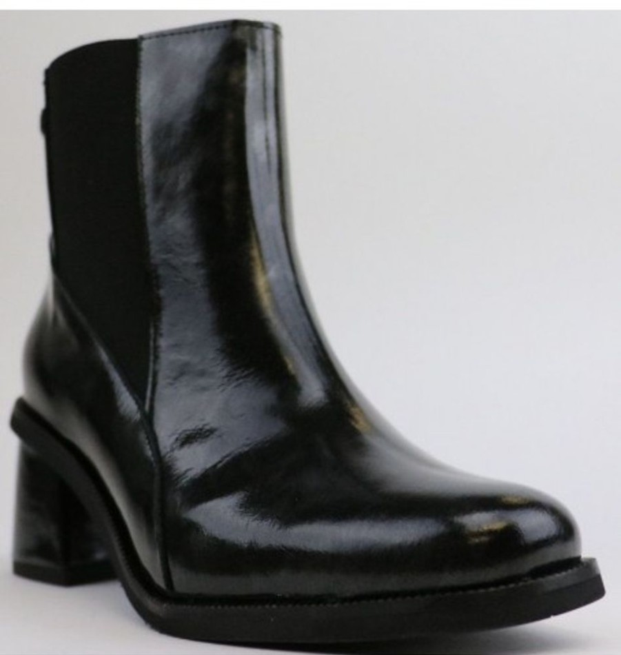 Women'S Shoes Shoesissime Fall Boots | Jose Saenz 5490 Black Varnish