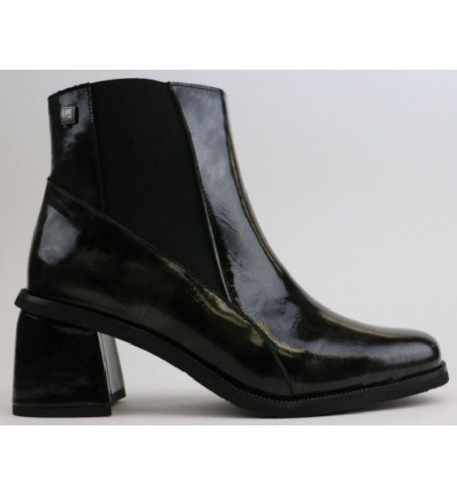 Women'S Shoes Shoesissime Fall Boots | Jose Saenz 5490 Black Varnish