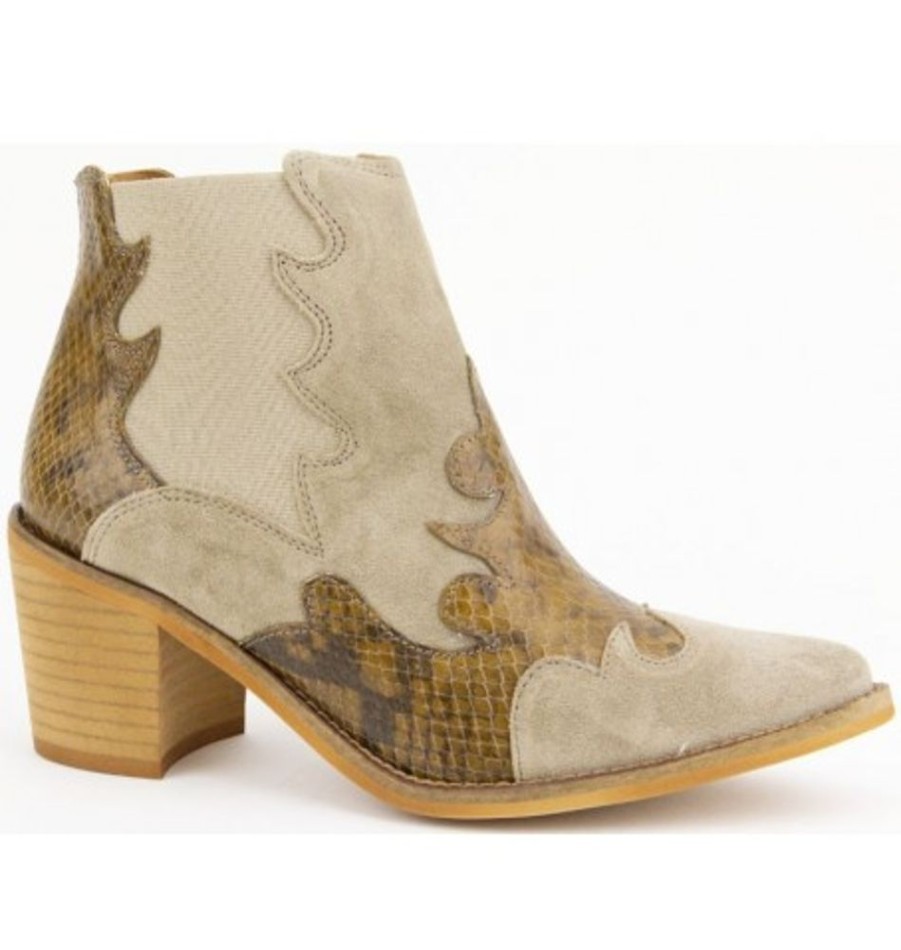 Women'S Shoes Shoesissime Fall Boots | Collections Bulle 789 Taupe