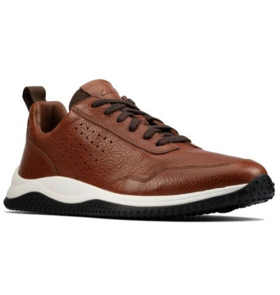 Men'S Shoes Shoesissime Casual Shoes | Clarks Puxton Lace 26157828 Tan