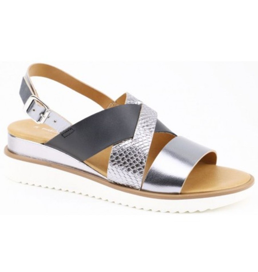 Women'S Shoes Shoesissime Sandals | Collections Bulle Igs3352 Silver Grey