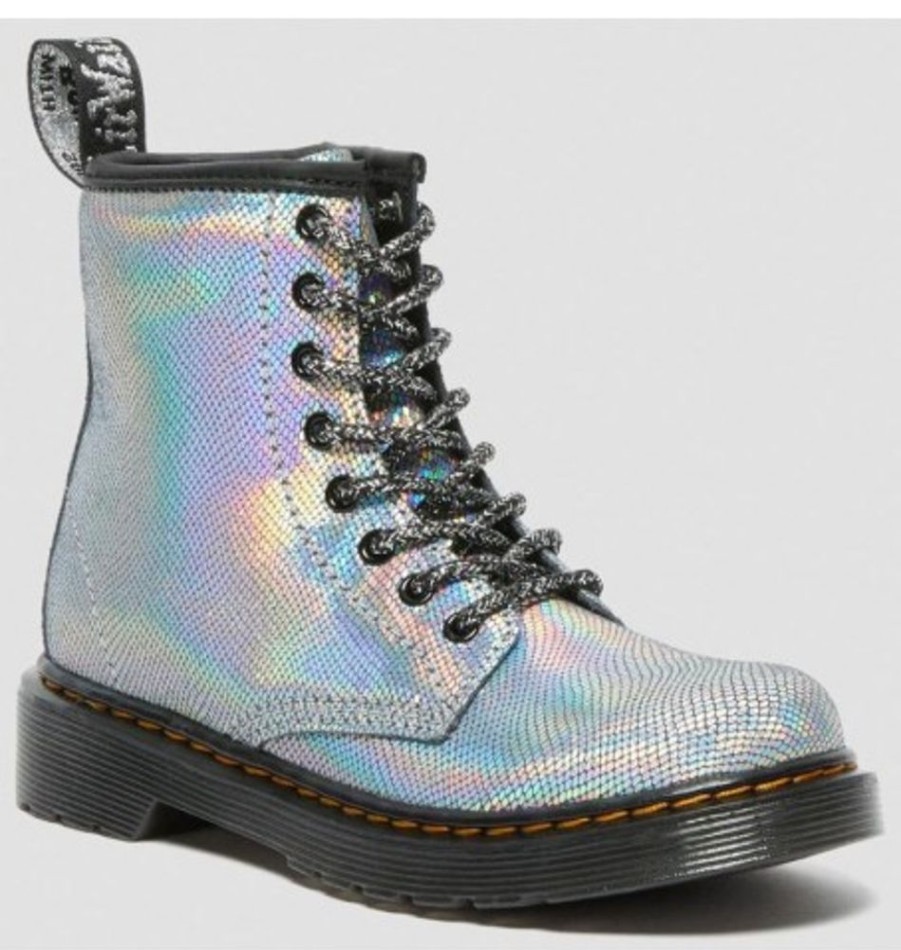 Kids Shoes Shoesissime Fall Boots | Dr. Martens 1460J 27533040 Silver Grey