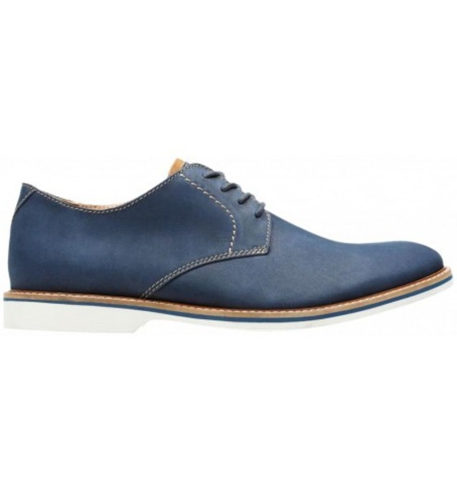 Men'S Shoes Shoesissime Dress Shoes With Laces | Clarks Atticus Lace 26131819 Blue