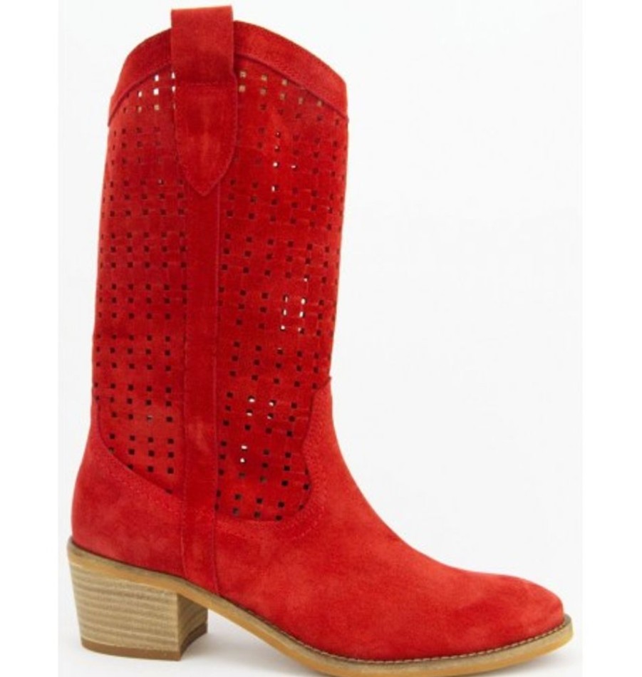 Women'S Shoes Shoesissime Fall Boots | Collections Bulle 784 Red