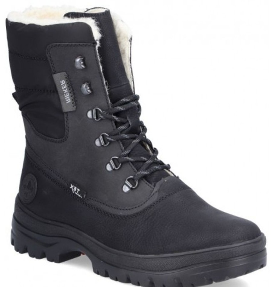 Men'S Shoes Shoesissime Winter Boots | Rieker F5424-01 Black