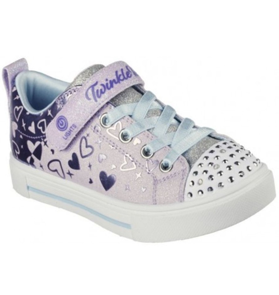 Kids Shoes Shoesissime Sneakers/Shoes | Skechers Heather Charm 314787L Purple