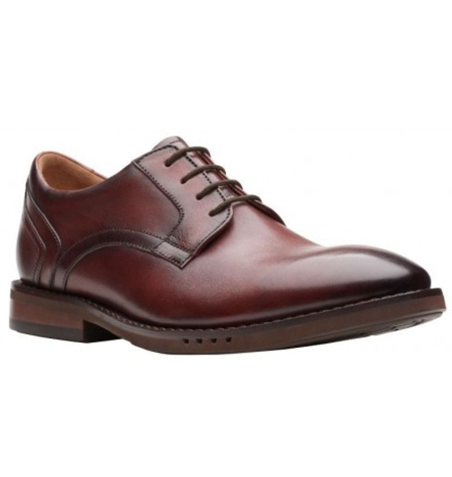 Men'S Shoes Shoesissime Dress Shoes With Laces | Clarks Un Hugh Lace 26168323 Brown