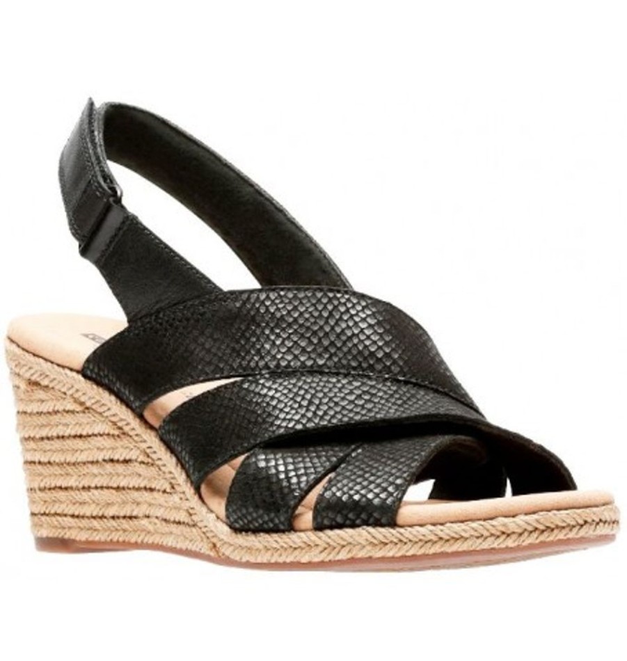 Women'S Shoes Shoesissime Sandals | Clarks Lafley Krissy 26134501 Black