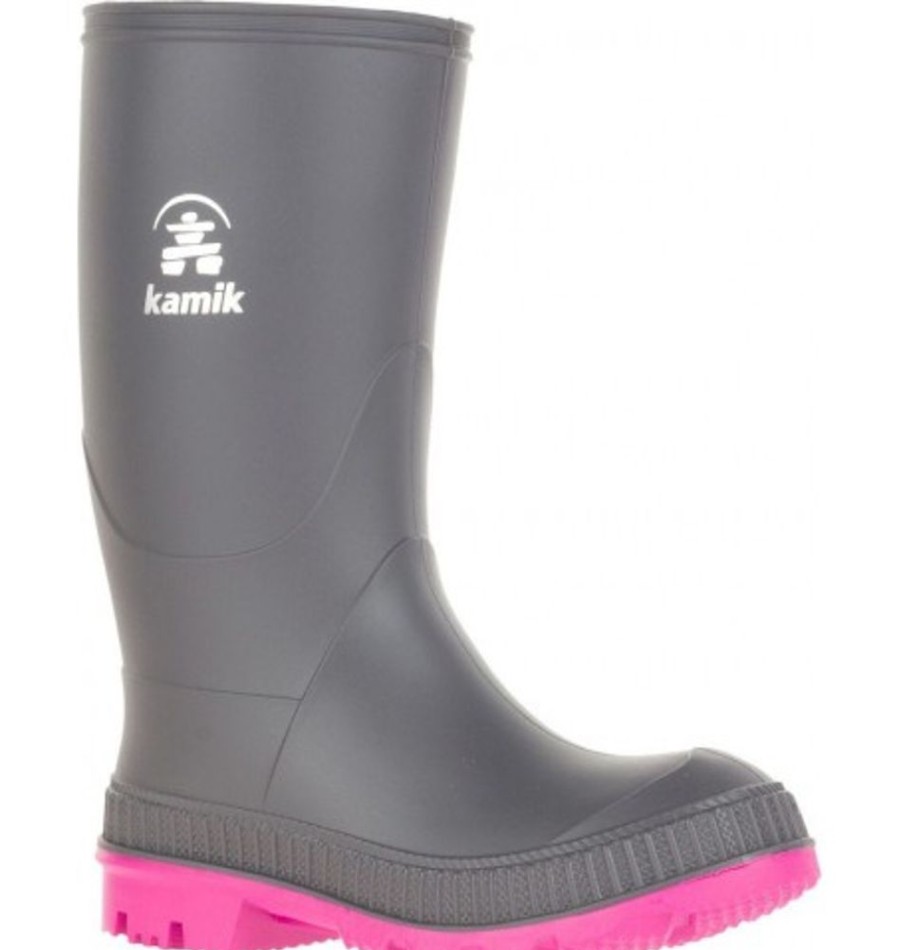 Kids Shoes Shoesissime Rain Boots | Kamik Stomp Ek4149 Ek6149 Silver Grey