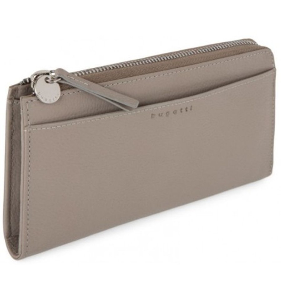 Accessories Shoesissime Wallets | Bugatti Lwl2404Bu-Tpe Taupe