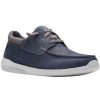 Men'S Shoes Shoesissime Casual Shoes | Clarks Gorwin Moc 26164694 Blue