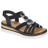 Women'S Shoes Shoesissime Sandals | Rieker 679L4-00 Black