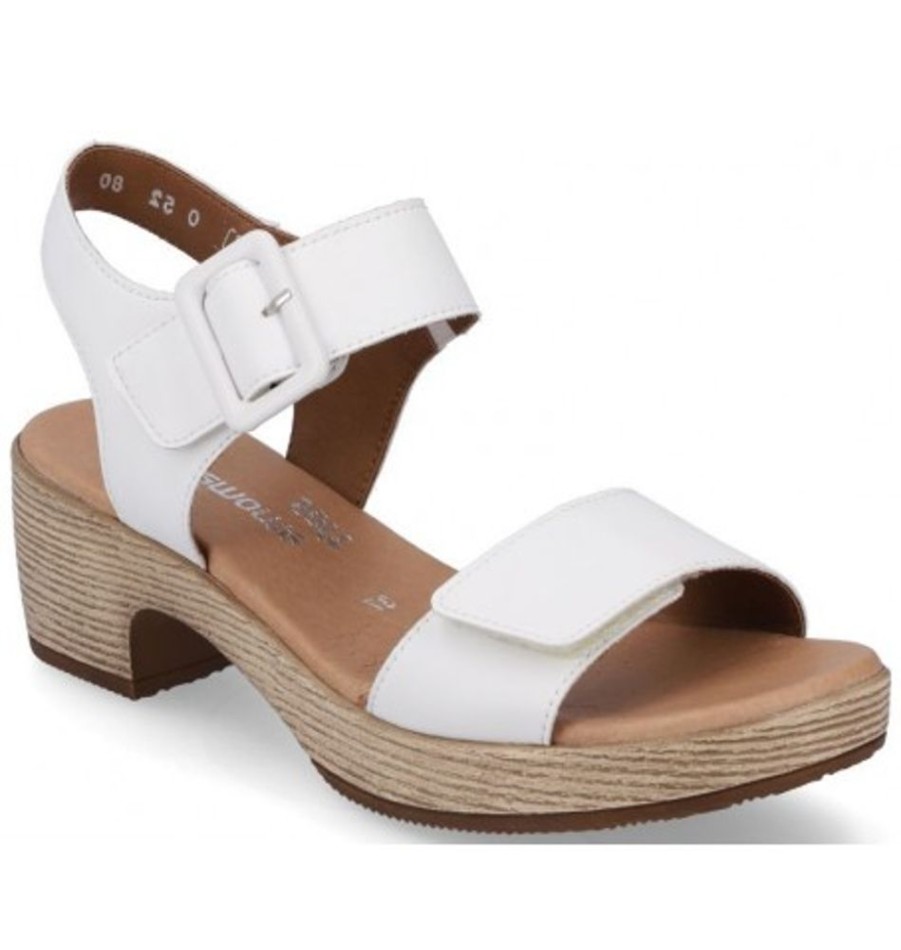 Women'S Shoes Shoesissime Sandals | Rieker - Remonte D0N52-80 White