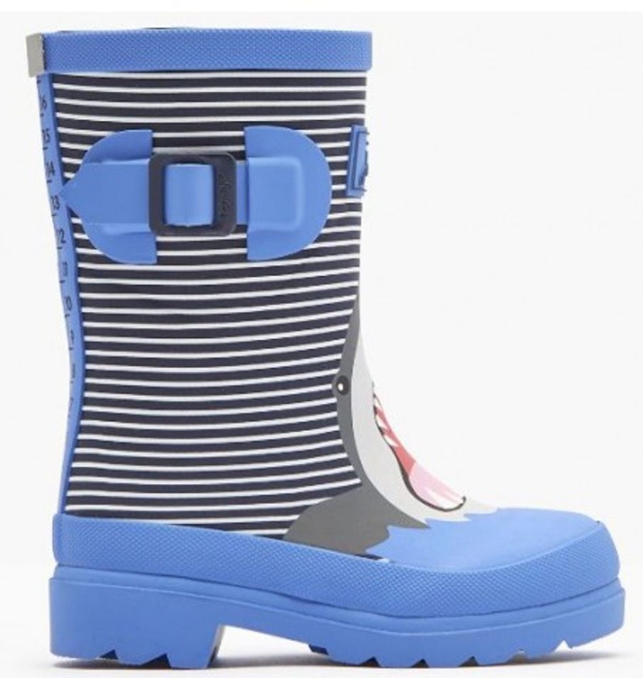 Kids Shoes Shoesissime Rain Boots | Joules Jnr Welly Print 201148 Blue