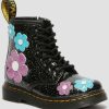 Kids Shoes Shoesissime Fall Boots | Dr. Martens 1460T 27278001 Black Varnish