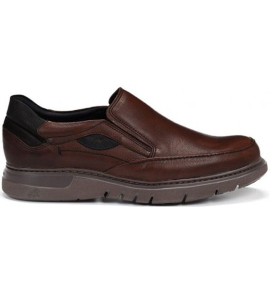 Men'S Shoes Shoesissime Dress Shoes Without Laces | Dorking - Fluchos F0249 Brown